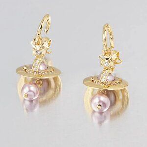 Vivienne Westwood Baroque pearl stereo earrings